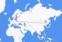 Flüge von Harbin, China nach Krakau, Polen
