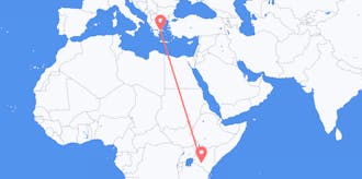 Flights from Kenya to Greece