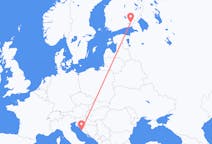 Flyreiser fra Zadar, Kroatia til Villmanstrand, Finland
