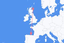 Loty z Aberdeen, Szkocja z Santander, Hiszpania