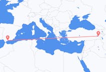 Flüge von Lieferwagen, die Türkei nach Malaga, Spanien