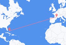 Flyreiser fra Nassau, Bahamas til Rodez, Frankrike