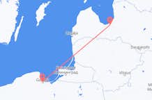 Vols de Gdańsk, Pologne pour Riga, Lettonie