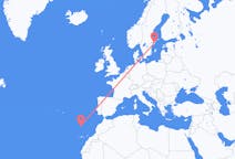 Flyg från Stockholm, Sverige till Funchal, Portugal