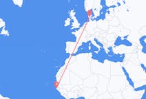 Flights from Ziguinchor, Senegal to Billund, Denmark