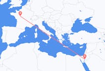 Flyreiser fra Akaba, Jordan til Tours, Frankrike