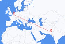 Flyg från Sukkur till Bryssel