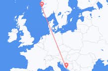 Flyreiser fra Bergen, til Split