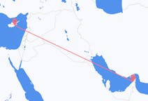 出发地 阿拉伯联合酋长国哈伊马角目的地 塞浦路斯拉纳卡的航班