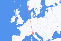 Flights from from Stavanger to Pisa