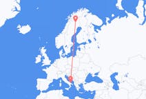 Flights from Gällivare, Sweden to Bari, Italy
