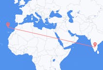 出发地 印度班加羅爾目的地 葡萄牙丰沙尔的航班