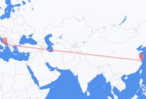 Flyg från Shanghai, Kina till Bari, Italien