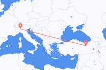 Flights from Erzincan to Milan