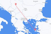 Vluchten van Kraljevo, Servië naar Chios, Griekenland