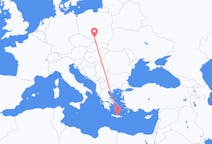 Flyg från Katowice, Polen till Heraklion, Grekland