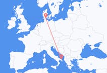 Flyreiser fra Sønderborg, Danmark til Brindisi, Italia