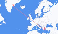格陵兰出发地 库鲁苏克飞往格陵兰目的地 Paros的航班