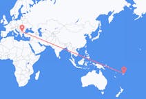 Flyg från Savusavu, Fiji till Sofia, Bulgarien