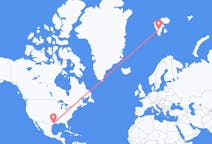 Flyg från Houston, Minnesota, USA till Svalbard, Svalbard och Jan Mayen