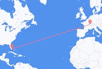 Flights from Miami, the United States to Dole, France