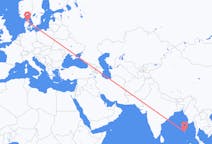 Flights from Port Blair, India to Aalborg, Denmark