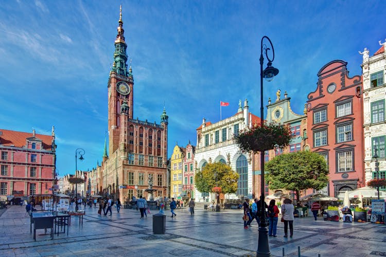 Photo of Gdansk, Long Market. Old Town. The Town Hall and Artus Court.
