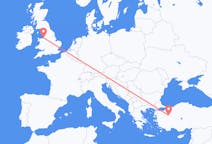 Flights from Kütahya, Turkey to Liverpool, England