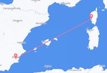 Flyreiser fra Ajaccio, Frankrike til Murcia, Spania