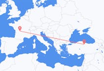 Loty z Limoges, Francja do Amasyi, Turcja