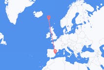 フェロー諸島のから ソルヴァーグル、スペインのへ バレンシアフライト