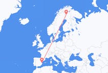 Vols depuis Kolari, Finlande pour Valence, Espagne