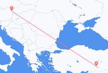 トルコのアディヤマンよりから、オーストリアのウィーンまでのフライト