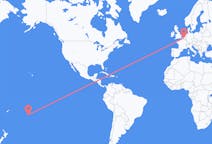 Flyg från Rarotonga, Cooköarna till Bryssel, Belgien