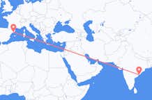 Flights from Visakhapatnam to Barcelona