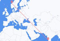 Flyreiser fra Mangalore, India til Molde, Norge
