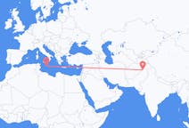 Flyreiser fra Peshawar, Pakistan til Malta, Malta