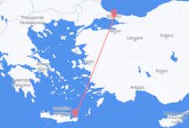 Vluchten van Sitia, Griekenland naar Istanboel, Turkije