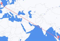 Flyg från Johor Baharu, Malaysia till Manchester, England