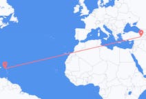 เที่ยวบิน จาก เซนต์คิตส์, เซนต์คิตส์และเนวิส ไปยัง Mus, ตุรกี