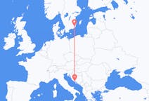 Flights from Kalmar, Sweden to Split, Croatia