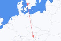 Flights from Angelholm to Graz