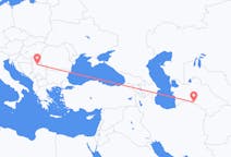 Flyreiser fra Asjkhabad, Turkmenistan til Beograd, Serbia