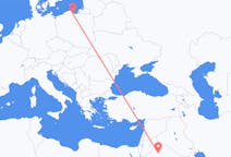 Flights from Al Jawf Region, Saudi Arabia to Gdańsk, Poland