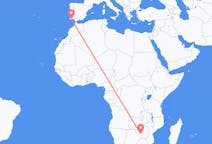 Vluchten van Bulawayo, Zimbabwe naar Faro, Napoli, Portugal