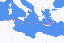 Flyg från Tunis till Kasos