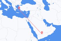 Flights from Sharurah, Saudi Arabia to Icaria, Greece