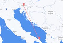 Flyreiser fra Ljubljana, til Brindisi