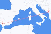 Flights from Podgorica, Montenegro to Seville, Spain