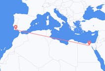Vluchten van Caïro, Egypte naar Faro, Napoli, Portugal